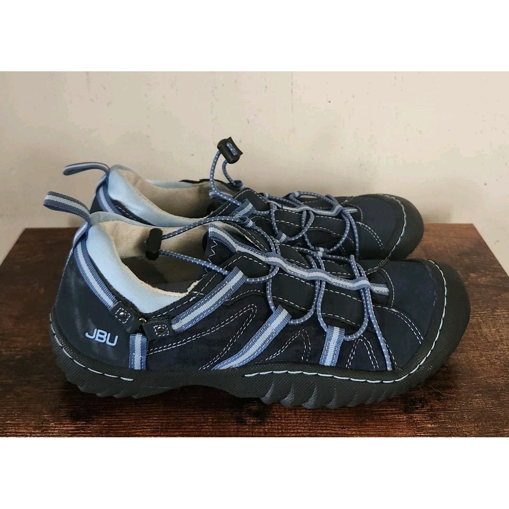 JBU Jambu Womens 8M Synergy Navy Blue Water Trail Hiking Shoes Slip On